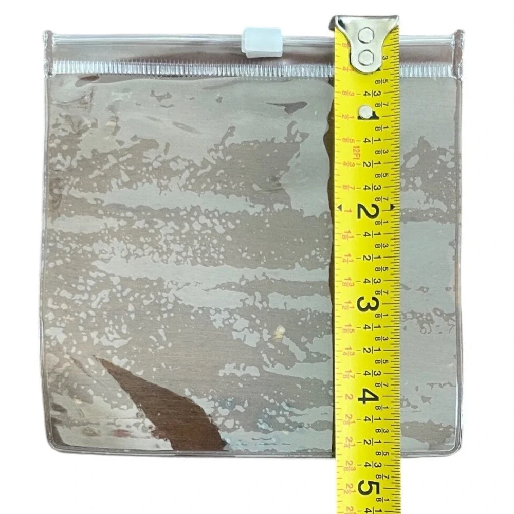 158 Clear PVC Slider Zip Packaging Bags 4.5